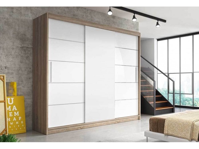 Гардероб ALBA (корпус дъб сонома/лице бял)